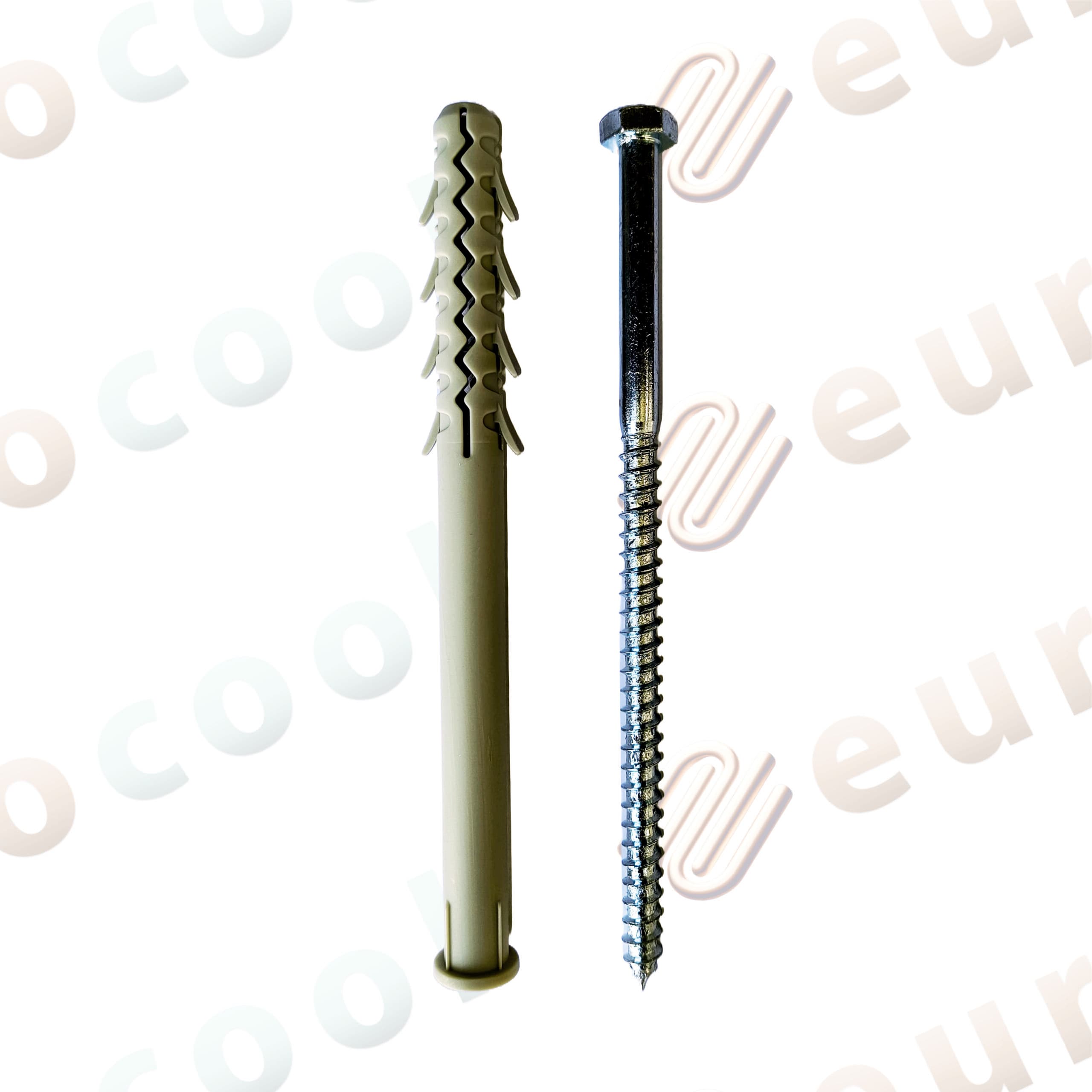 Cutie dibluri cu surub cap hexagonal 12x160mm, 50 bucati