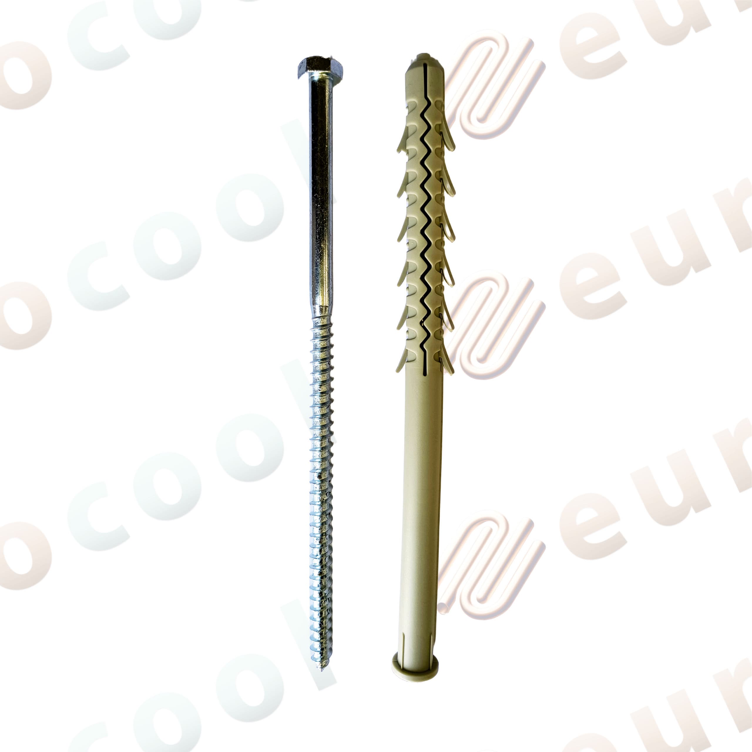 Cutie dibluri cu surub cap hexagonal 12x200mm, 50 bucati