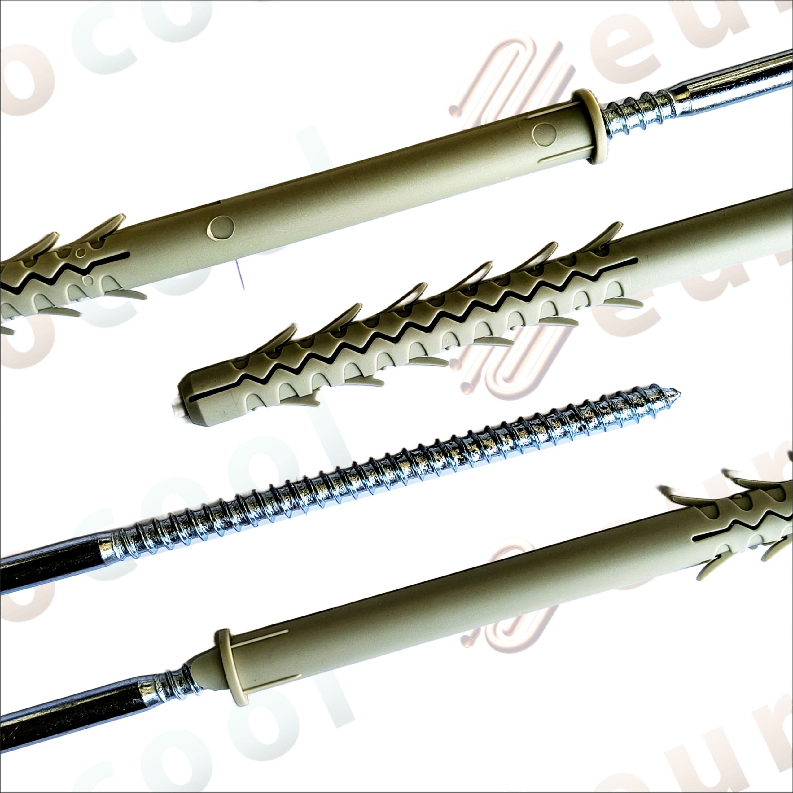 Cutie dibluri cu surub cap hexagonal 12x200mm, 50 bucati 2