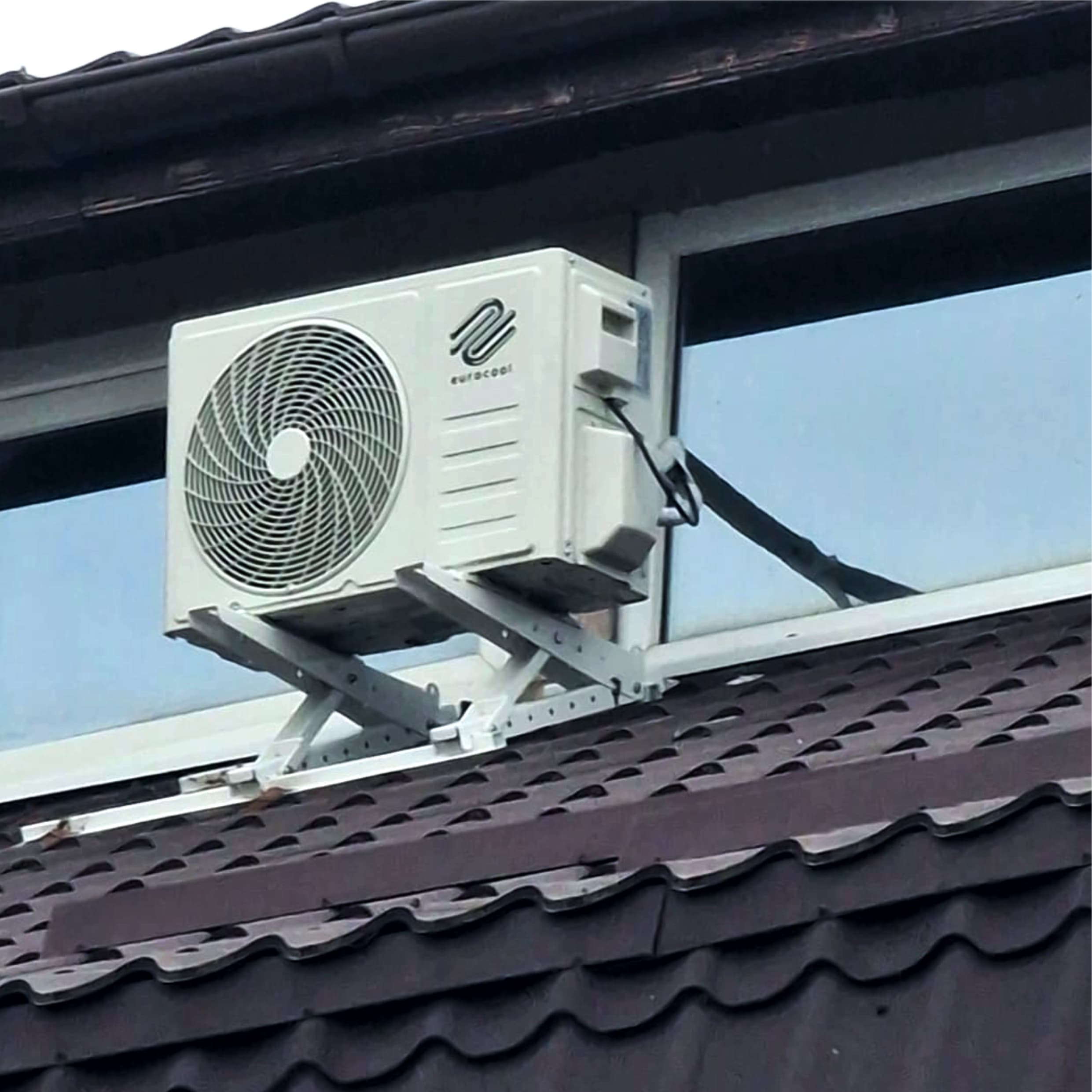 Suport aer conditionat, pentru unitate externa, cu prindere pe acoperis inclinat la 12-28° fata de orizontala, 800 x 460 mm 5