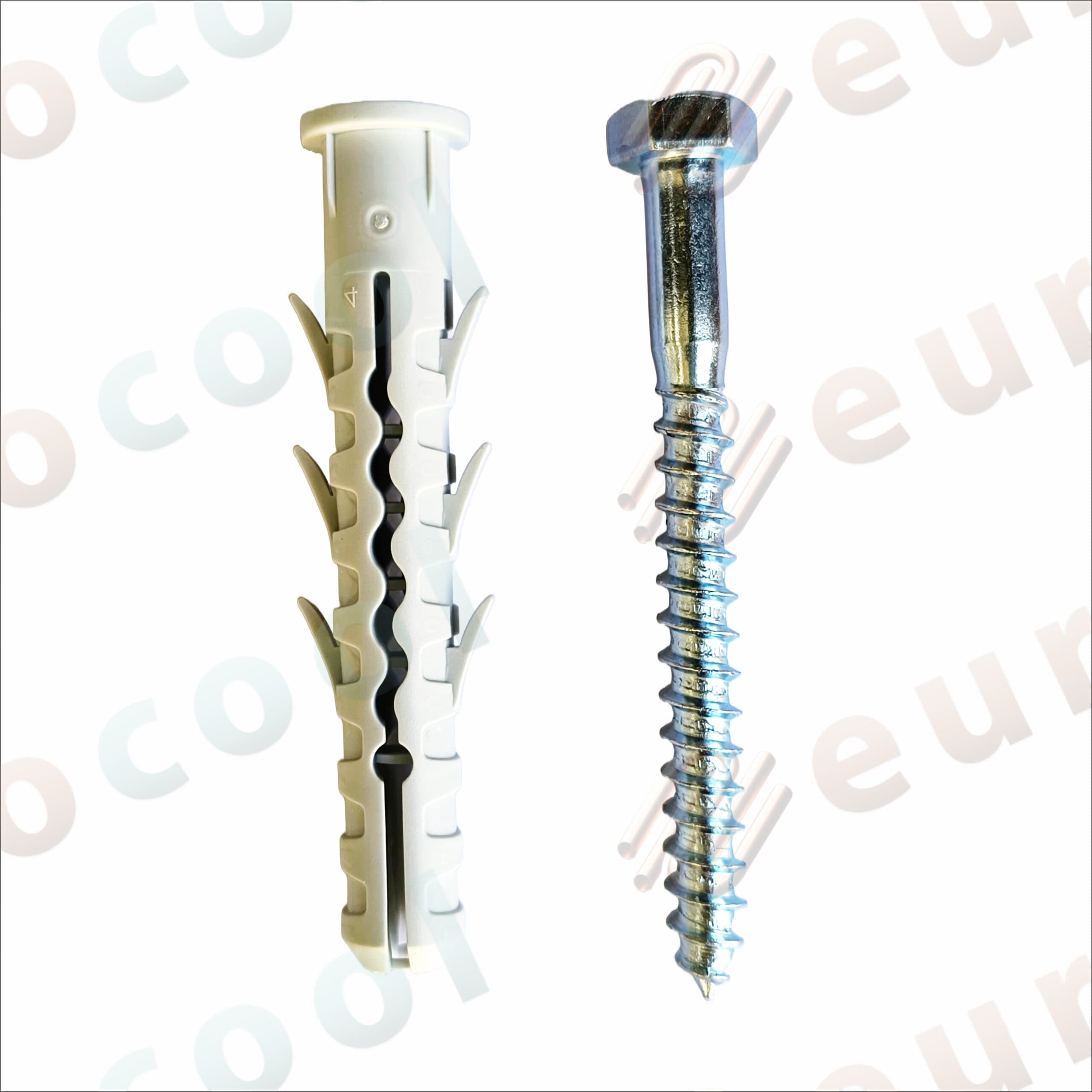 Cutie dibluri cu surub cap hexagonal 12x80mm, 50 bucati