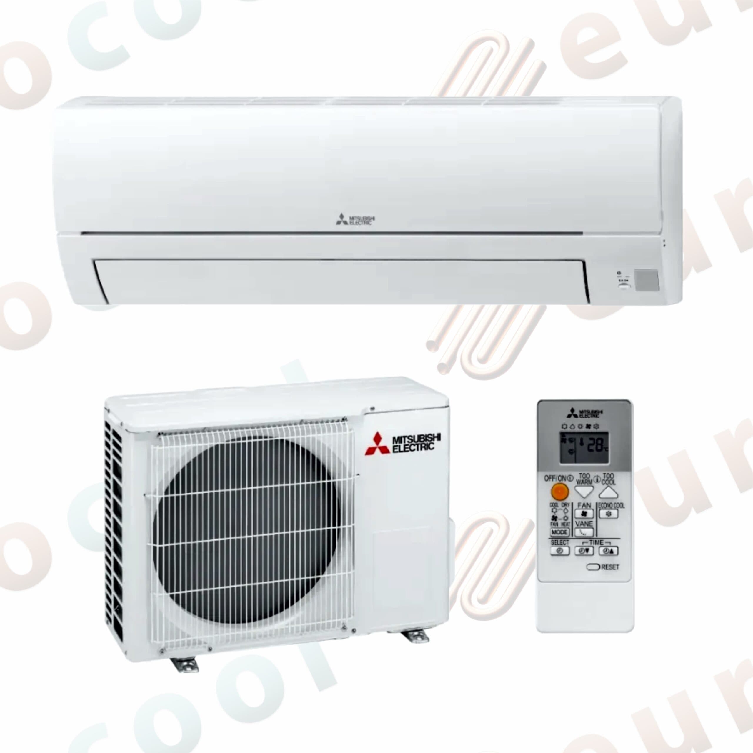 Aparat de aer conditionat Mitsubishi Electric MSZ-HR35VFK 12 000 BTU, Inverter, R32 , Wi Fi