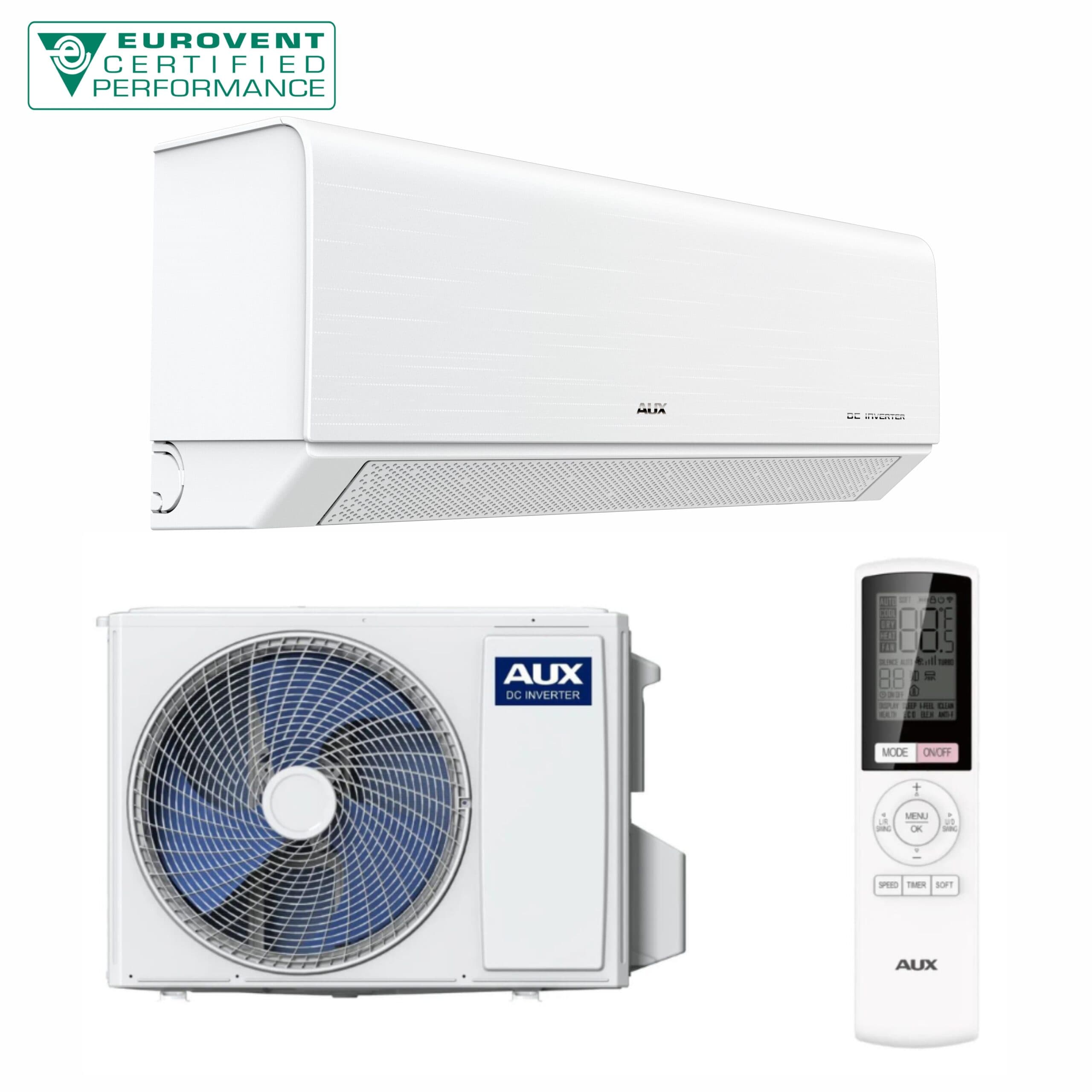 Aparat aer condiționat AUX C-ICY, 12 000 BTU/h, ASW-H12C5A4/CAR3DI-B8, WiFi Inclus, Auto Curățare, Sleep Mode, Auto Diagnoză, iFeel, Funcție Anti Bacteriană, -25 grade încălzire