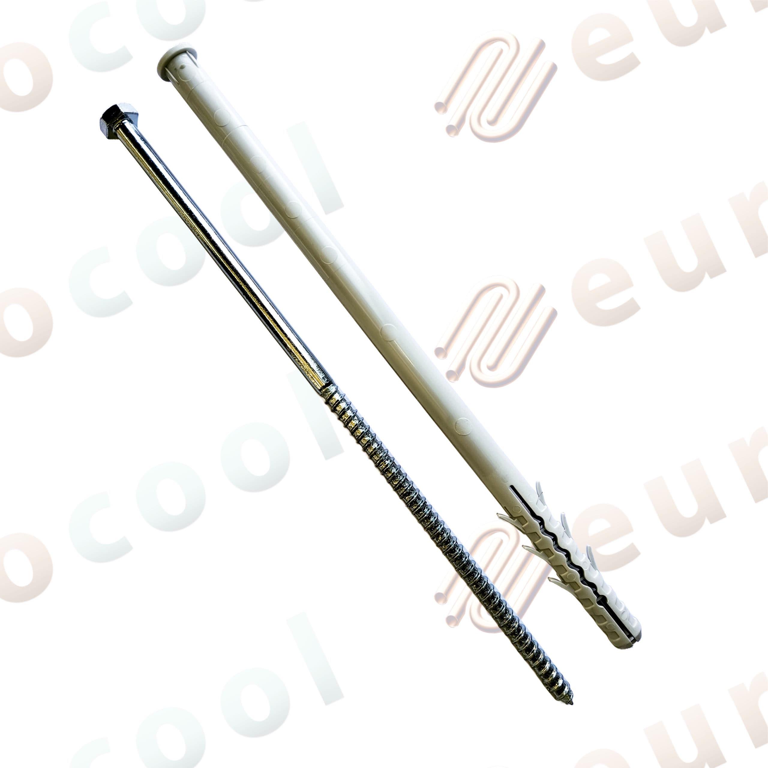 Cutie dibluri cu surub cap hexagonal 12x300mm, 10 bucati