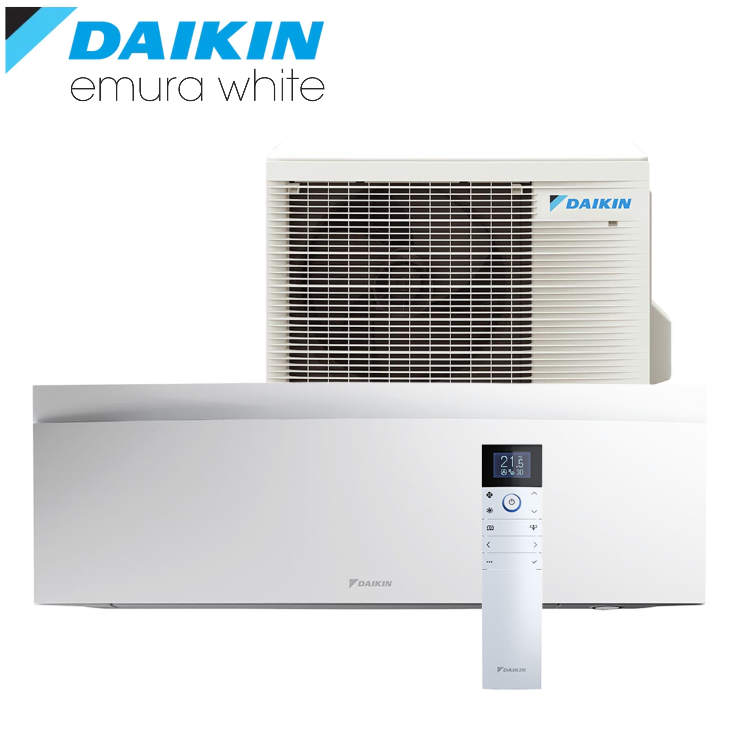 Aparat de aer conditionat Daikin Emura 9 000 BTU, FTXJ25AW9-RXJ25A9 , Inverter , Clasa A+++, Wi Fi, R32